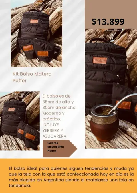 Kit Bolso Matero Puffer